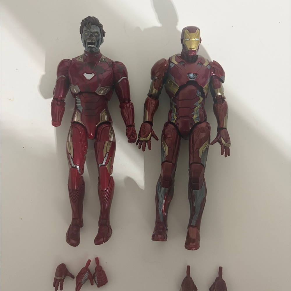 Hasbro Red and Gold Action Figures